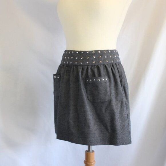 Gray Candies Studded Zip Up Skirt - Picture 2 of 5